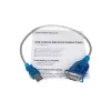 StarTech.com Cable adaptador USB a serie RS232 DB9 de 43 cm (17 pulgadas) de 1 puerto, cable adaptador USB a serie - M/M