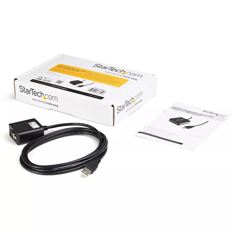 StarTech.com Cable adaptador serie USB RS422/485 profesional de 1,8m de 1 puerto con conservación de COM, adaptador USB a RS422 - TAA