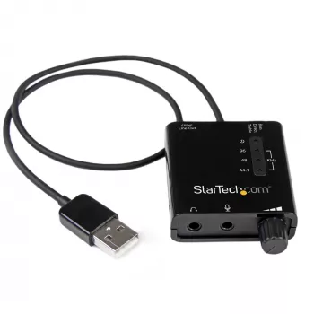 StarTech.com Adaptador de audio estéreo USB tarjeta de sonido externa con audio digital SPDIF y micrófono estéreo