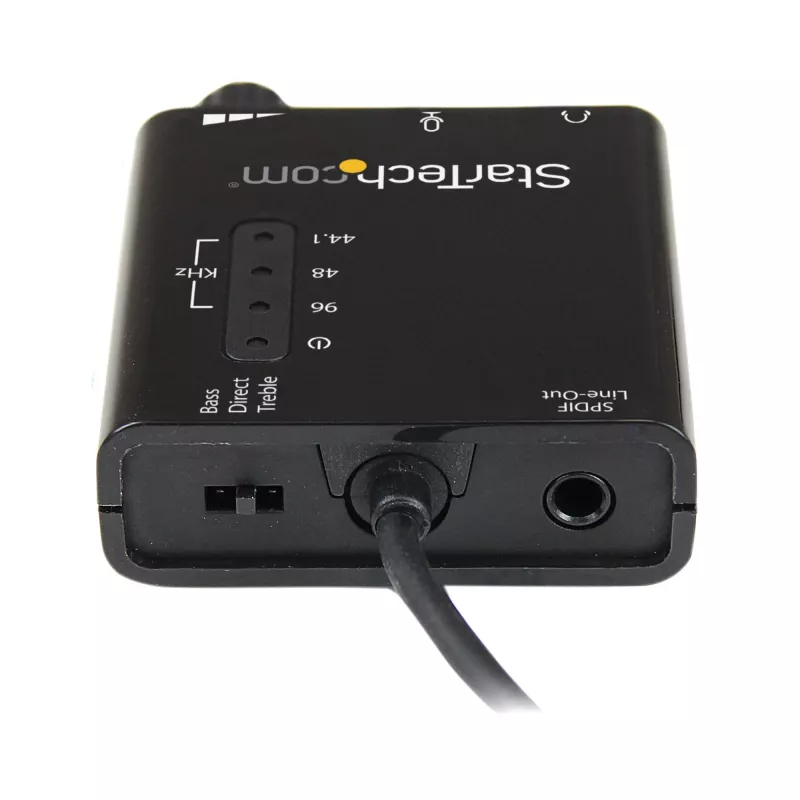 StarTech.com Adaptador de audio estéreo USB tarjeta de sonido externa con audio digital SPDIF y micrófono estéreo