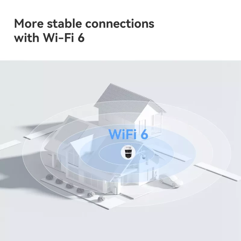 Cámara de vigilancia IP IMOU Cruiser Triple IPC-S7UP-11M0WED — 2880×1620, 6 mm, zoom digital 8×, con cable e inalámbrica, exterior, montaje en techo/pared