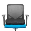 Kensington Cojín de asiento Premium Cool-Gel, cojín de asiento, espuma viscoelástica, silla, negro, liso, cremallera