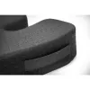 Kensington Cojín de asiento Premium Cool-Gel, cojín de asiento, espuma viscoelástica, silla, negro, liso, cremallera