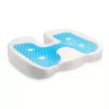 Kensington Cojín de asiento Premium Cool-Gel, cojín de asiento, espuma viscoelástica, silla, negro, liso, cremallera