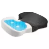 Kensington Cojín de asiento Premium Cool-Gel, cojín de asiento, espuma viscoelástica, silla, negro, liso, cremallera
