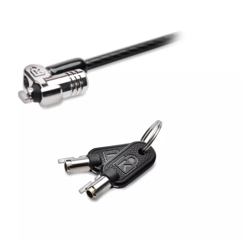 Kensington MICROSAVER 2.0 MK CANDADO PARA PORTÁTIL, llave, acero, negro, plateado