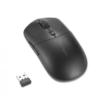 Kensington MY430 EQ ratón recargable, ambidiestro, óptico, RF inalámbrico + Bluetooth, 2400 DPI, negro