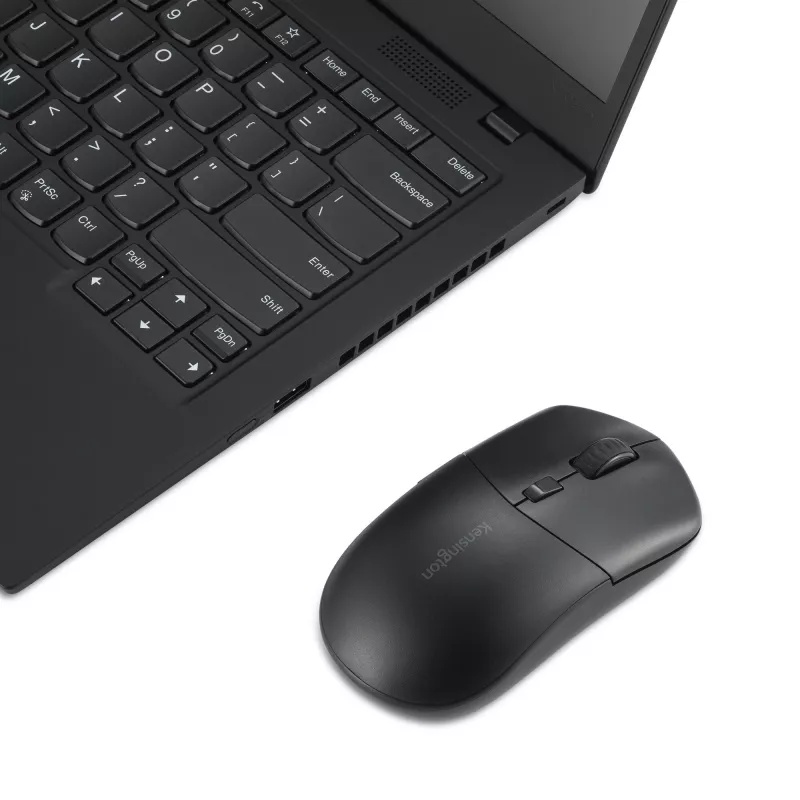 Kensington MY430 EQ ratón recargable, ambidiestro, óptico, RF inalámbrico + Bluetooth, 2400 DPI, negro