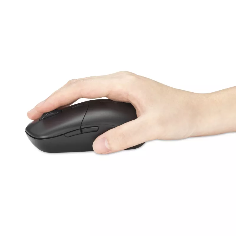 Kensington MY430 EQ ratón recargable, ambidiestro, óptico, RF inalámbrico + Bluetooth, 2400 DPI, negro