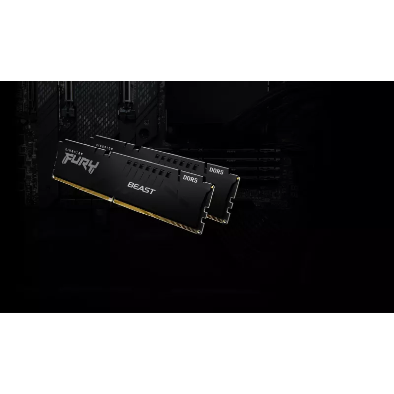 Kingston Technology FURY Beast 64GB 6000MT/s DDR5 CL36 DIMM (Kit de 2) negro