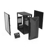 Caja de PC KRUX Astro Cube negra — chasis Cube, compatible con Micro ATX/Mini-ITX, 1 bahía de 3,5 inch + 2 de 2,5 inch, ventana lateral, fuente de alimentación máx. 28 cm, altura máx. de disipador 136 mm
