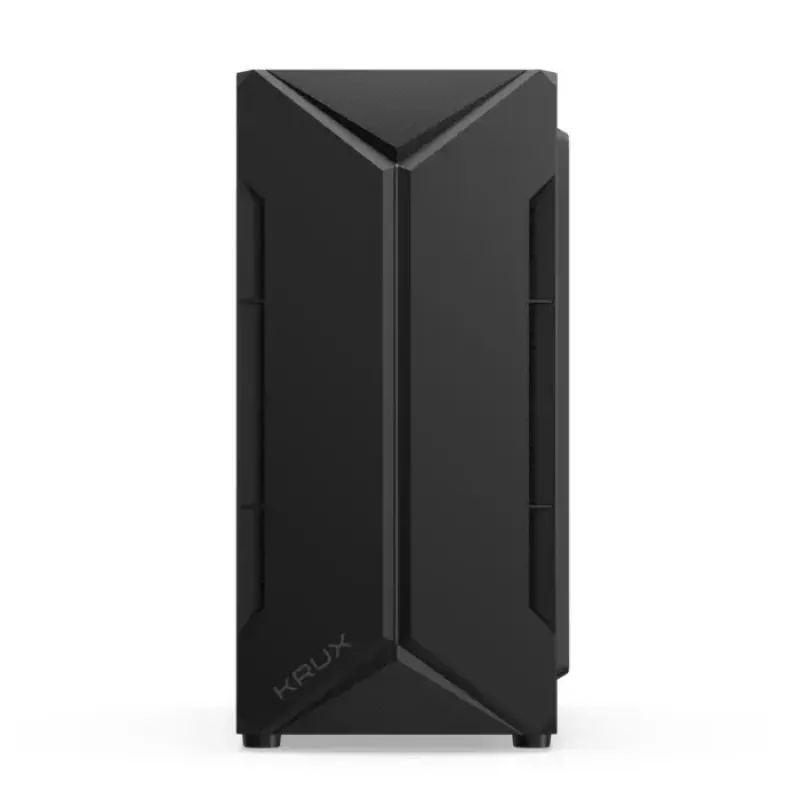 Caja de PC KRUX Astro Cube negra — chasis Cube, compatible con Micro ATX/Mini-ITX, 1 bahía de 3,5 inch + 2 de 2,5 inch, ventana lateral, fuente de alimentación máx. 28 cm, altura máx. de disipador 136 mm