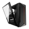 Caja de PC KRUX Astro Cube negra — chasis Cube, compatible con Micro ATX/Mini-ITX, 1 bahía de 3,5 inch + 2 de 2,5 inch, ventana lateral, fuente de alimentación máx. 28 cm, altura máx. de disipador 136 mm
