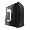 Caja de PC KRUX Astro Cube negra — chasis Cube, compatible con Micro ATX/Mini-ITX, 1 bahía de 3,5 inch + 2 de 2,5 inch, ventana lateral, fuente de alimentación máx. 28 cm, altura máx. de disipador 136 mm