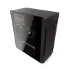 Caja de PC KRUX Astro Cube negra — chasis Cube, compatible con Micro ATX/Mini-ITX, 1 bahía de 3,5 inch + 2 de 2,5 inch, ventana lateral, fuente de alimentación máx. 28 cm, altura máx. de disipador 136 mm