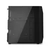 Caja de PC KRUX Astro Cube negra — chasis Cube, compatible con Micro ATX/Mini-ITX, 1 bahía de 3,5 inch + 2 de 2,5 inch, ventana lateral, fuente de alimentación máx. 28 cm, altura máx. de disipador 136 mm