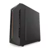 Caja de PC KRUX Astro Cube negra — chasis Cube, compatible con Micro ATX/Mini-ITX, 1 bahía de 3,5 inch + 2 de 2,5 inch, ventana lateral, fuente de alimentación máx. 28 cm, altura máx. de disipador 136 mm