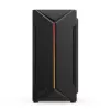 Caja de PC KRUX Astro Cube negra — chasis Cube, compatible con Micro ATX/Mini-ITX, 1 bahía de 3,5 inch + 2 de 2,5 inch, ventana lateral, fuente de alimentación máx. 28 cm, altura máx. de disipador 136 mm
