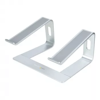 StarTech.com soporte para portátil de escritorio, soporta 5 kg/11 lb, aluminio, plata, elevación ergonómica para portátil, soporte portátil, soporte para ordenador para MacBook Air/Pro, Dell XPS, Lenovo