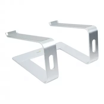 StarTech.com soporte para portátil de escritorio, soporta 5 kg/11 lb, aluminio, plata, elevación ergonómica para portátil, soporte portátil, soporte para ordenador para MacBook Air/Pro, Dell XPS, Lenovo