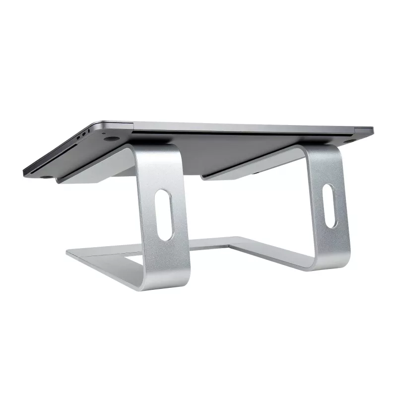 StarTech.com soporte para portátil de escritorio, soporta 5 kg/11 lb, aluminio, plata, elevación ergonómica para portátil, soporte portátil, soporte para ordenador para MacBook Air/Pro, Dell XPS, Lenovo