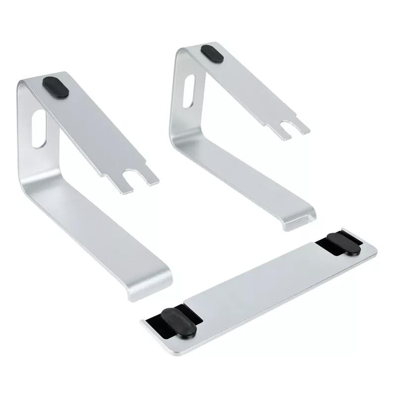 StarTech.com soporte para portátil de escritorio, soporta 5 kg/11 lb, aluminio, plata, elevación ergonómica para portátil, soporte portátil, soporte para ordenador para MacBook Air/Pro, Dell XPS, Lenovo