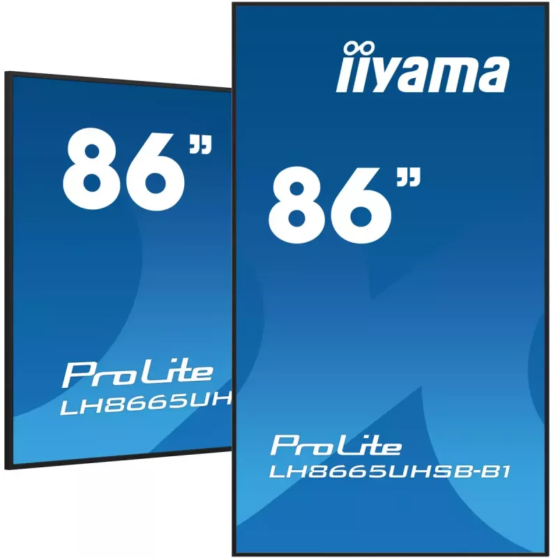 iiyama LH8665UHSB-B1 pantalla de señalización diseño kiosco 2,18 m (86 pulgadas) LED Wi-Fi 800 cd/m² 4K Ultra HD negro procesador integrado Android 11 24/7