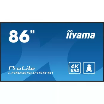 iiyama LH8665UHSB-B1 pantalla de señalización diseño kiosco 2,18 m (86 pulgadas) LED Wi-Fi 800 cd/m² 4K Ultra HD negro procesador integrado Android 11 24/7