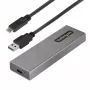 StarTech.com carcasa USB-C 10 Gbit/s para SSD M.2 NVMe o M.2 SATA – carcasa externa de aluminio sin herramientas para SSD M.2 PCIe/SATA NGFF – cable host USB Type-C y Type-A – compatible con 2230/2242/2260/2280