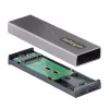 StarTech.com carcasa USB-C 10 Gbit/s para SSD M.2 NVMe o M.2 SATA – carcasa externa de aluminio sin herramientas para SSD M.2 PCIe/SATA NGFF – cable host USB Type-C y Type-A – compatible con 2230/2242/2260/2280