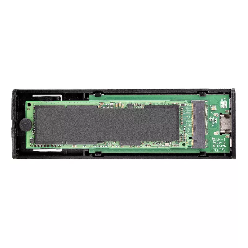 StarTech.com carcasa USB-C 10 Gbit/s para SSD M.2 NVMe o M.2 SATA – carcasa externa de aluminio sin herramientas para SSD M.2 PCIe/SATA NGFF – cable host USB Type-C y Type-A – compatible con 2230/2242/2260/2280