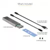 StarTech.com carcasa USB-C 10 Gbit/s para SSD M.2 NVMe o M.2 SATA – carcasa externa de aluminio sin herramientas para SSD M.2 PCIe/SATA NGFF – cable host USB Type-C y Type-A – compatible con 2230/2242/2260/2280