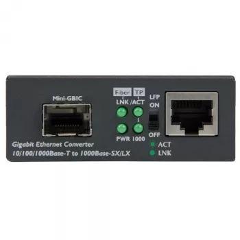StarTech.com Convertidor de medios de fibra Gigabit Ethernet con ranura SFP abierta