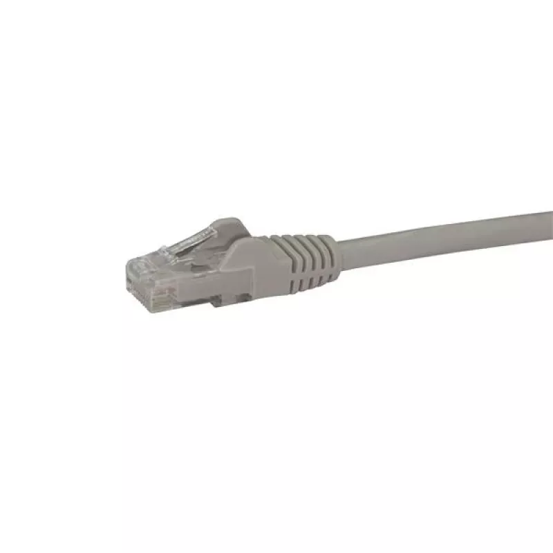 Cable Ethernet StarTech.com 10 m CAT6 – gris – cable Gigabit Ethernet CAT 6 – 250 MHz 100 W PoE RJ45 UTP de red/parcheo, sin enganches con alivio de tensión, probado individualmente