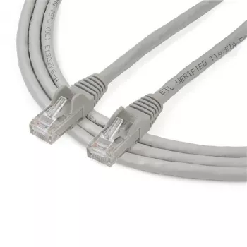 Cable Ethernet StarTech.com 2 m CAT6 – gris, cable Gigabit Ethernet CAT 6 – 250 MHz, 100 W PoE, RJ45, UTP, de red/parcheo, sin enganches con alivio de tensión, probado individualmente