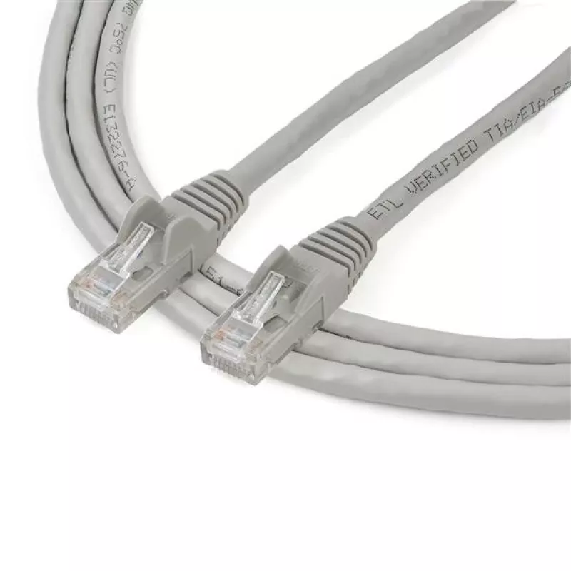 Cable Ethernet StarTech.com 2 m CAT6 – gris, cable Gigabit Ethernet CAT 6 – 250 MHz, 100 W PoE, RJ45, UTP, de red/parcheo, sin enganches con alivio de tensión, probado individualmente
