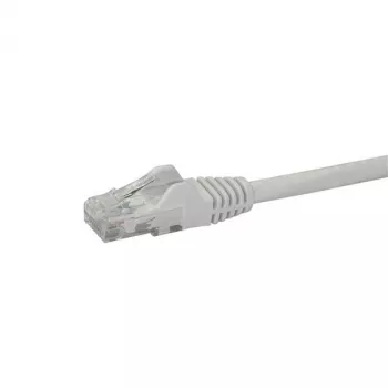 Cable Ethernet StarTech.com 2 m CAT6 - blanco cable Gigabit Ethernet CAT 6 -250MHz 100W PoE RJ45 UTP de red/parcheo sin enganches con alivio de tensión probado individualmente