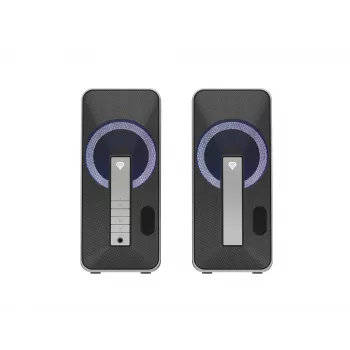 Conjunto de altavoces GENESIS Helium 100 BT RGB 10 W PC/portátil negro, plateado 2.0 canales Bluetooth