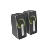 Conjunto de altavoces GENESIS Helium 100 BT RGB 10 W PC/portátil negro, plateado 2.0 canales Bluetooth