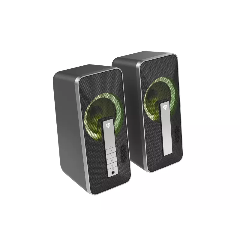 Conjunto de altavoces GENESIS Helium 100 BT RGB 10 W PC/portátil negro, plateado 2.0 canales Bluetooth
