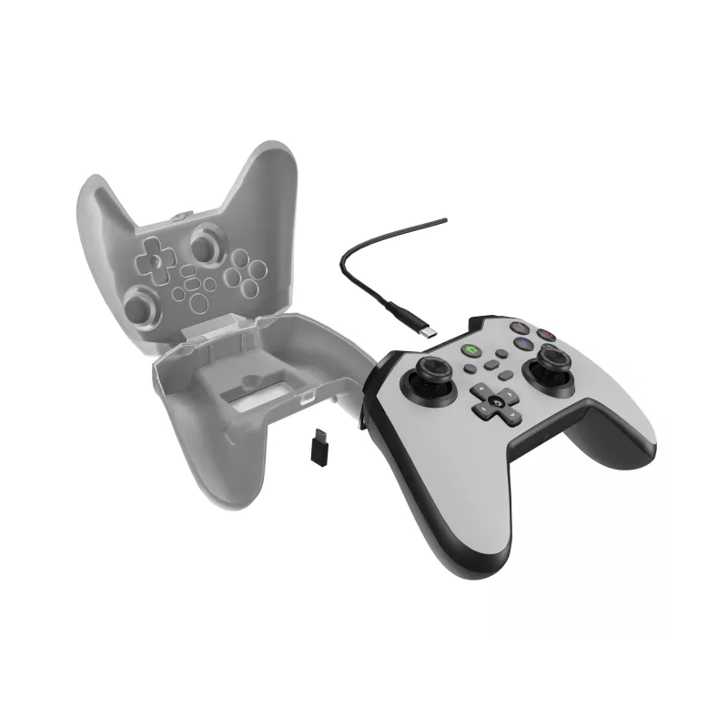 GENESIS Mangan 300 blanco USB mando analógico / digital Android, Nintendo Switch, PC