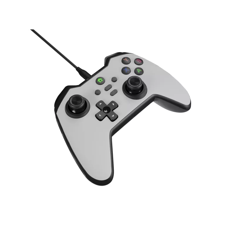 GENESIS Mangan 300 blanco USB mando analógico / digital Android, Nintendo Switch, PC