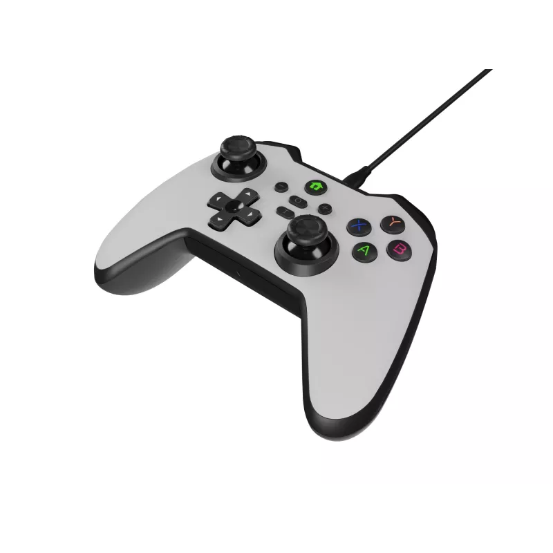 GENESIS Mangan 300 blanco USB mando analógico / digital Android, Nintendo Switch, PC