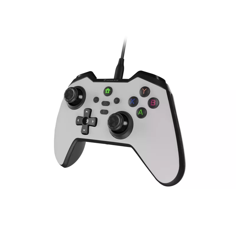 GENESIS Mangan 300 blanco USB mando analógico / digital Android, Nintendo Switch, PC