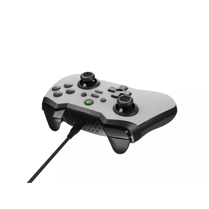 GENESIS Mangan 300 blanco USB mando analógico / digital Android, Nintendo Switch, PC