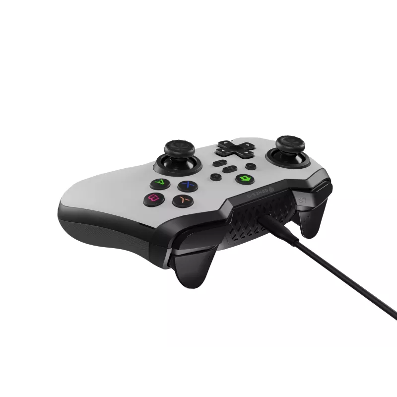 GENESIS Mangan 300 blanco USB mando analógico / digital Android, Nintendo Switch, PC