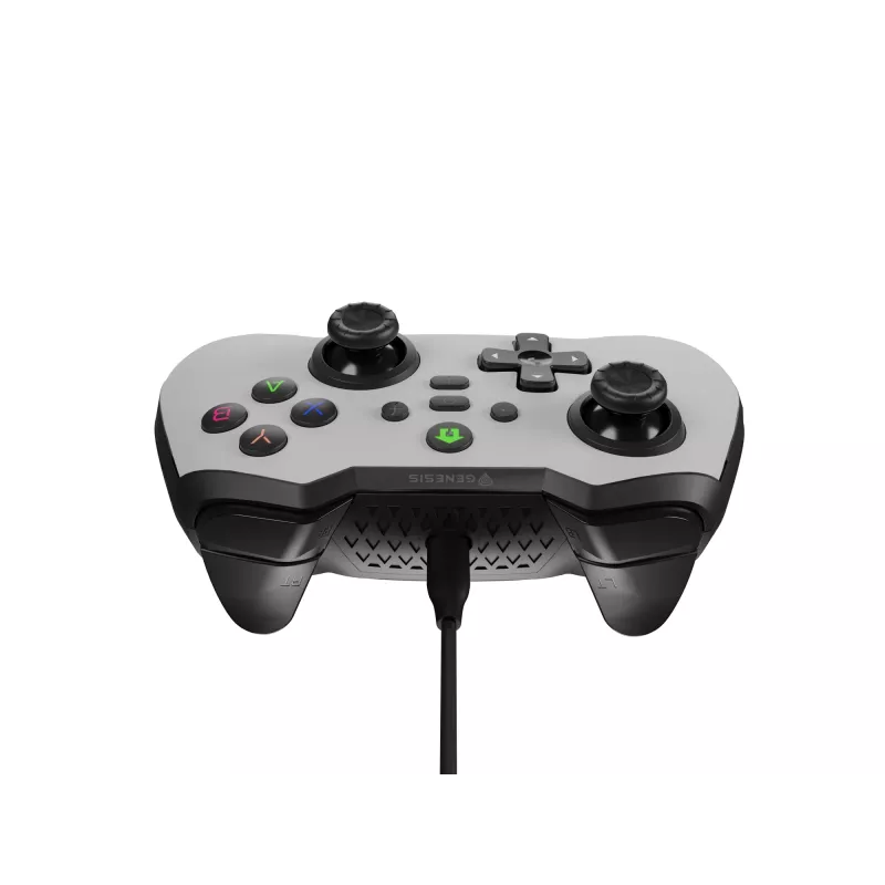 GENESIS Mangan 300 blanco USB mando analógico / digital Android, Nintendo Switch, PC