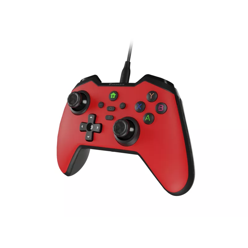 GENESIS Mangan 300 Mando USB rojo analógico/digital Android, Nintendo Switch, PC