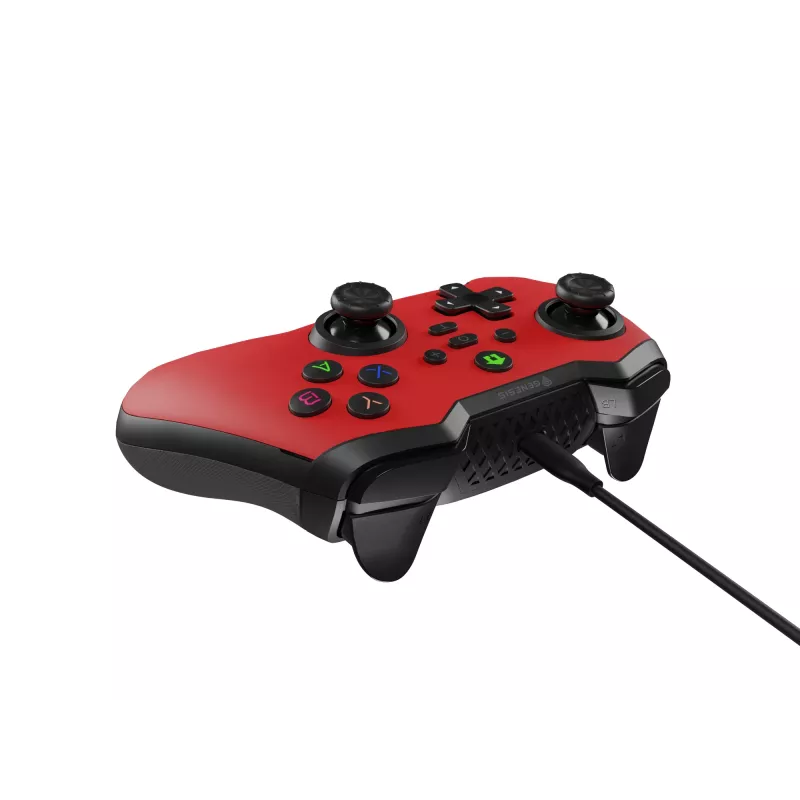 GENESIS Mangan 300 Mando USB rojo analógico/digital Android, Nintendo Switch, PC