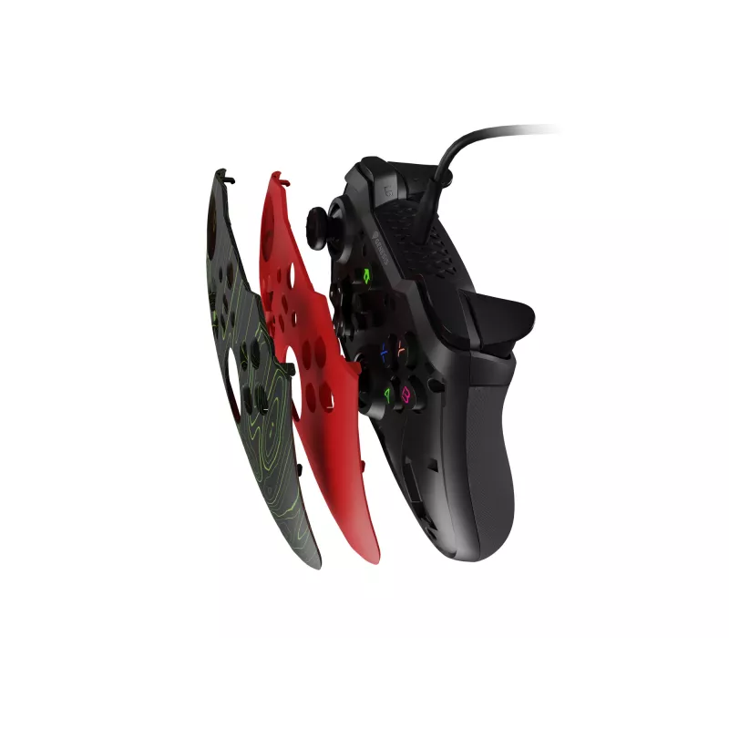 GENESIS Mangan 300 Mando USB rojo analógico/digital Android, Nintendo Switch, PC